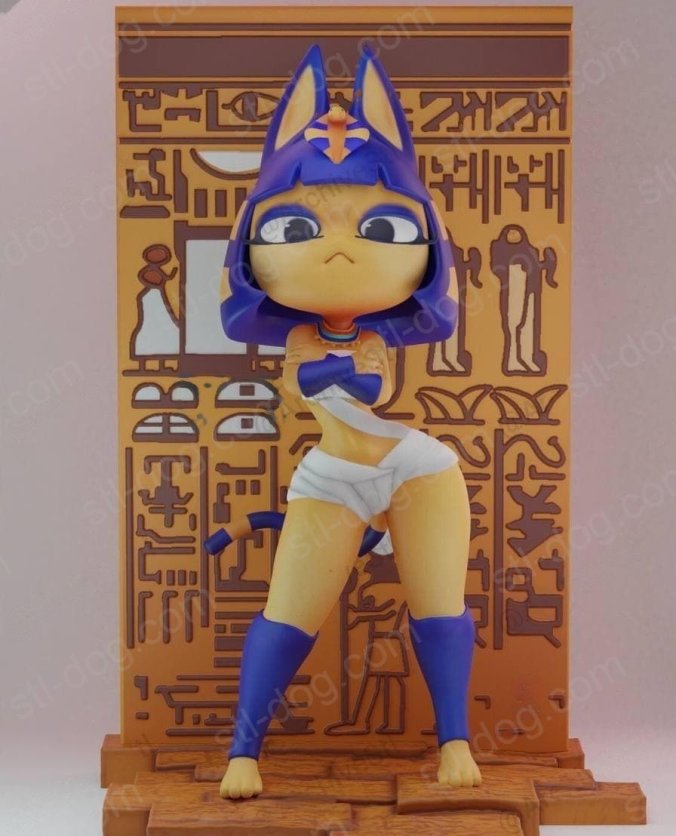 埃及猫 Animal Crossing 安卡(Ankha) 3D打印图纸